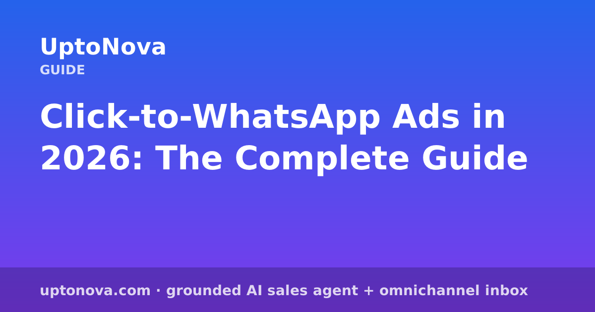 Click-to-WhatsApp Ads in 2026: The Complete Guide