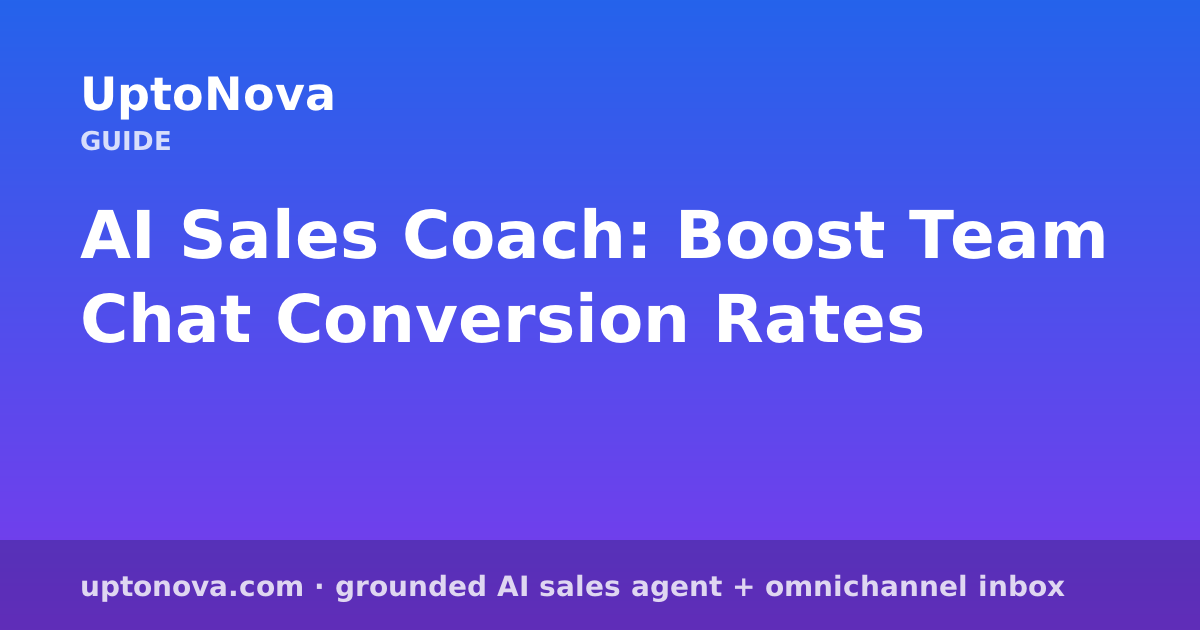 AI Sales Coach: Boost Team Chat Conversion Rates