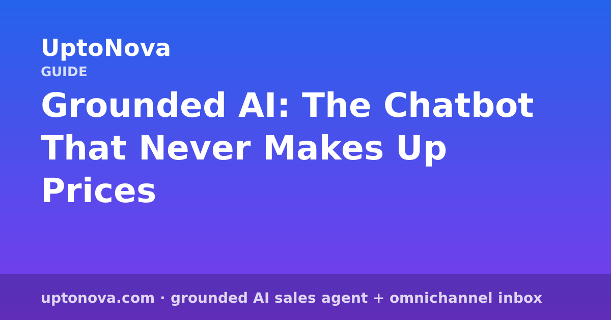Grounded AI: The Chatbot That Never Makes Up Prices