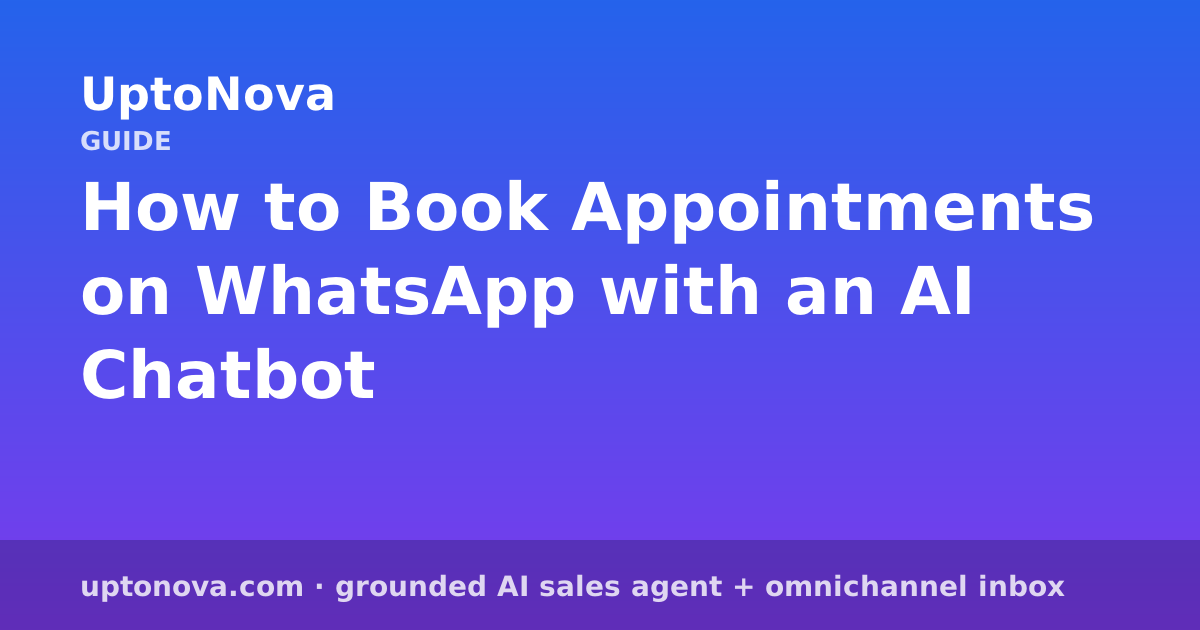 How to Book Appointments on WhatsApp with an AI Chatbot