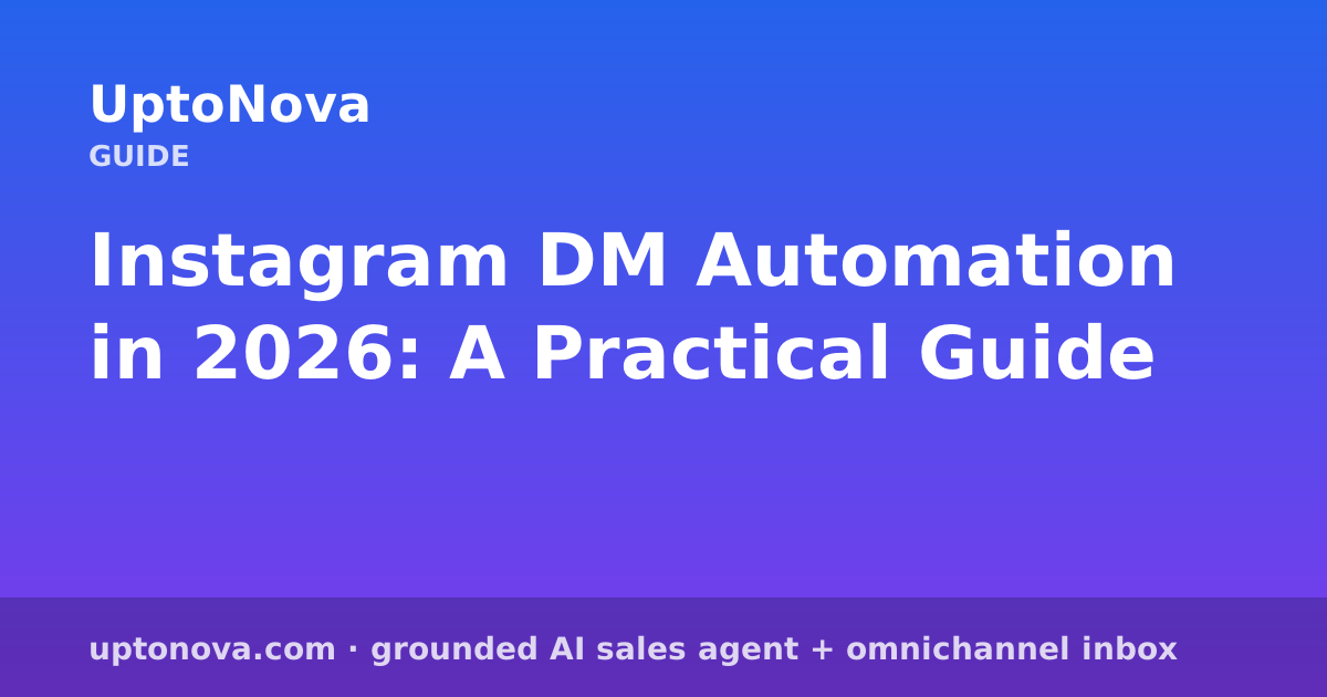 Instagram DM Automation in 2026: A Practical Guide