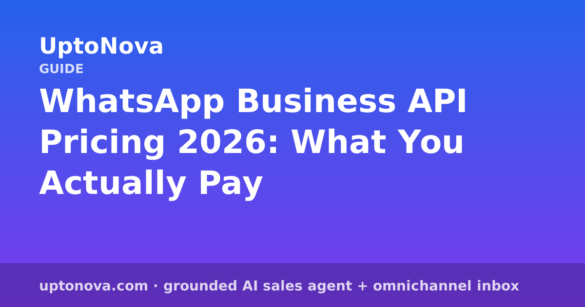 WhatsApp Business API Pricing 2026: What You Actually Pay